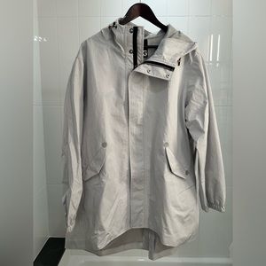 Givenchy Grey Long Windbreaker | Stylish and Functional